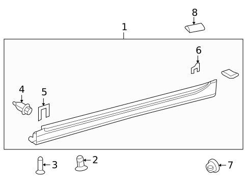 Exterior Trim - Pillars for 2011 Lexus HS250h #0