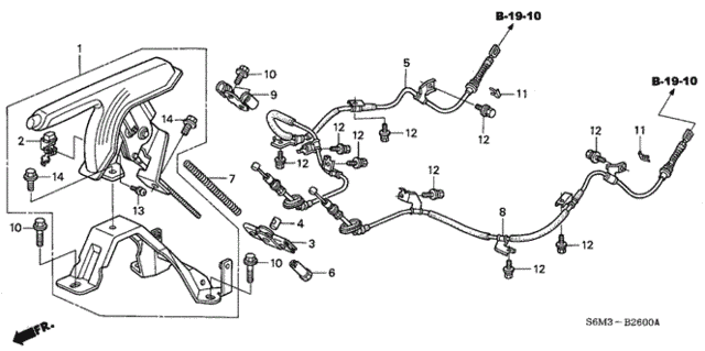 Parking Brake for 2002 Acura RSX #0