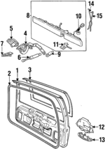 9152039 - Body: Seal for Volvo: 850 Image