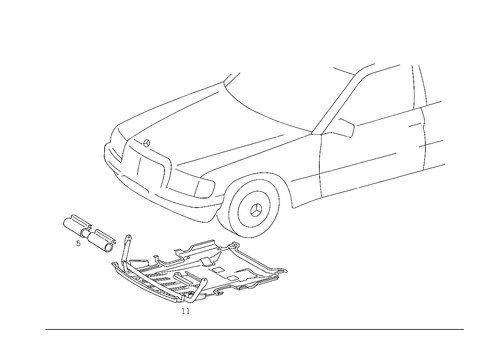 Oil Pan Undershield for 1985 Mercedes-Benz 300TD #0