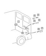 5125931AA - Electrical: Grommet for Mopar Image