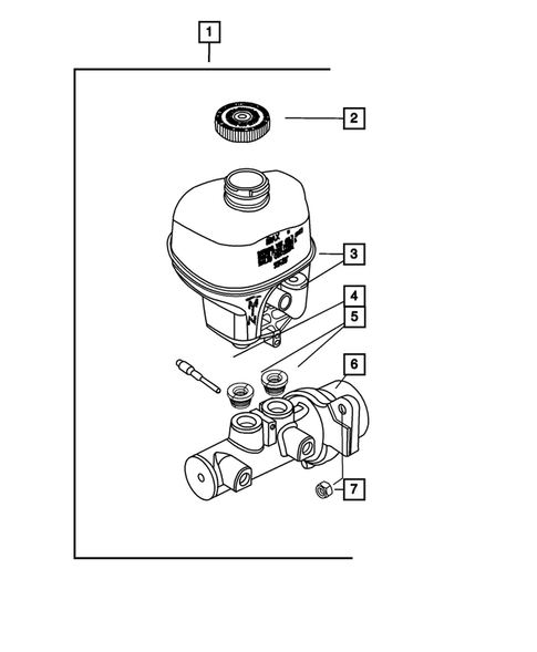 Brake Master Cylinder for 2002 Dodge Ram 1500 #0