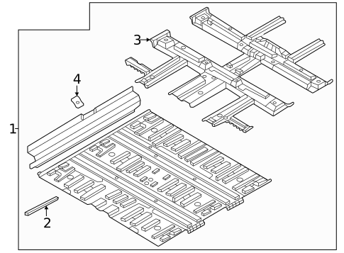 Floor & Rails for 2023 Genesis GV60 #0