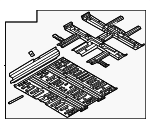 65100CU000 - Body: Front Floor Pan for Genesis: GV60 Image