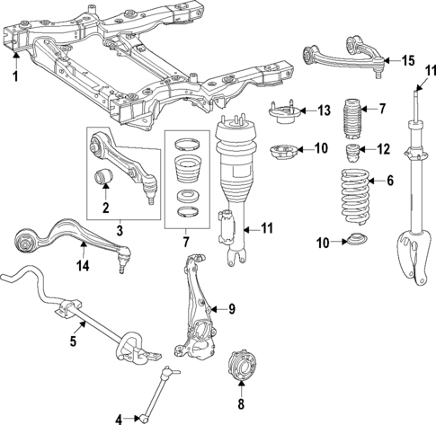 Upper Control Arm for 2023 Mercedes-Benz EQE AMG #0