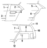22566424 - Body: Molding for Chevrolet: Cavalier | Pontiac: J2000 Sunbird, Sunbird Image