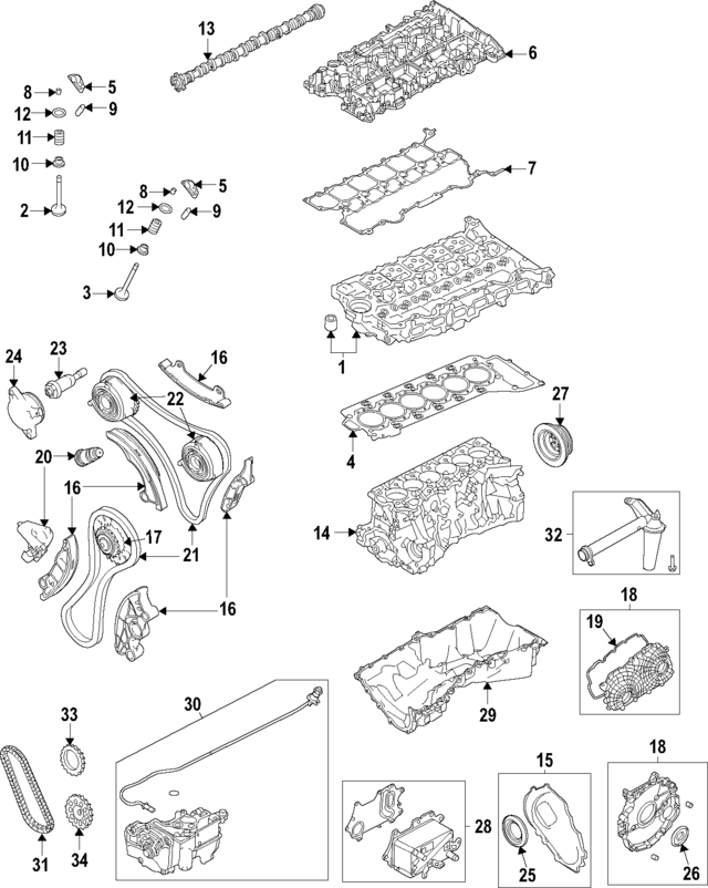 AJ814120 - : Engine Timing Cover for Jaguar Image
