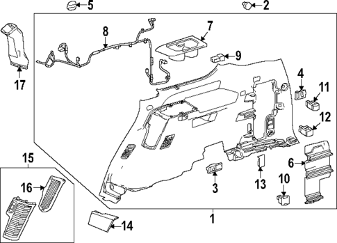 Interior Trim - Quarter Panels for 2025 Toyota Sequoia #0