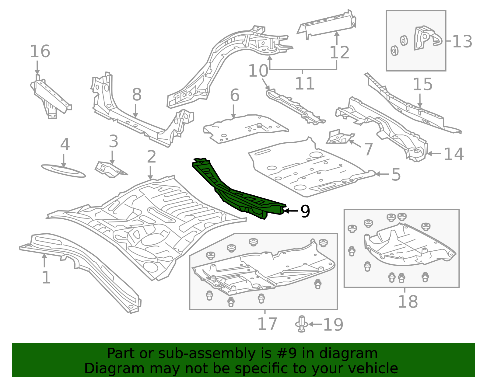 57652-30140 - Floor Pan Cross-Member 2013-2025 Lexus | Longo Lexus