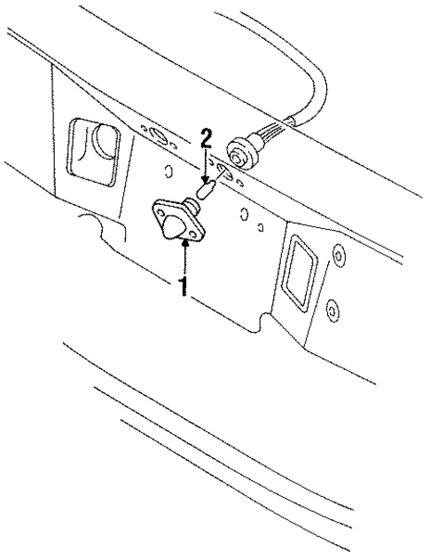 License Lamps for 1991 Ford Thunderbird #0