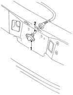 F23Z13550A - Electrical: License Lamp for Ford Image