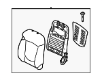 883011M510AF1 - : Seat Back Assembly for Kia: Forte Koup Image