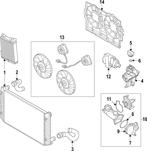 Cooling System for 2013 Audi S6 #0