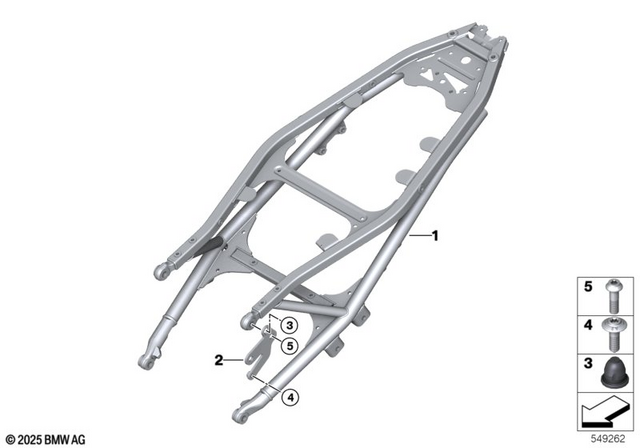 46518393704 - Frame and Mounting Parts: Holder for Side Cover Right -  for BMW-Motorrad Image