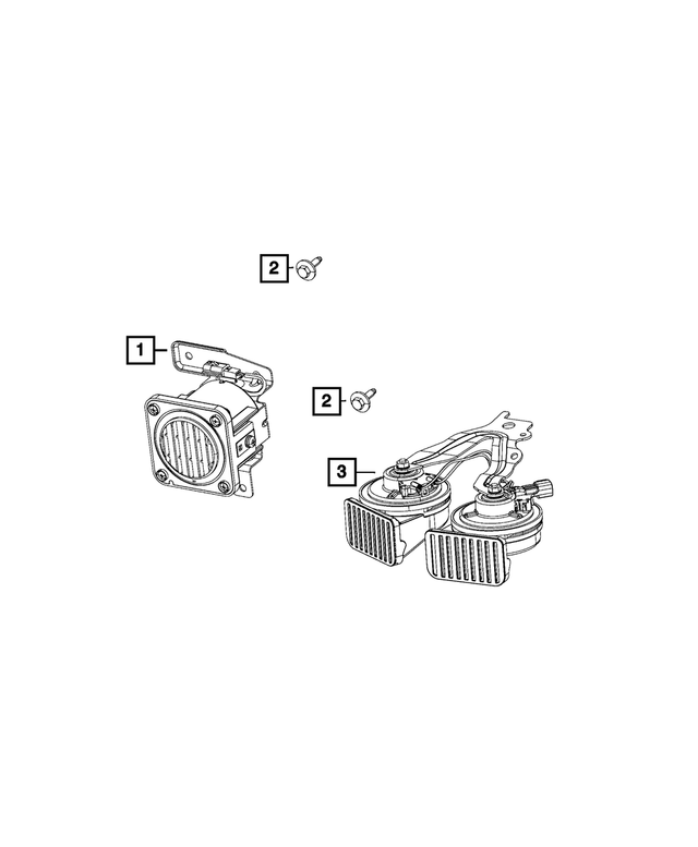 68241644AA - Electrical: Front Pedestrian Alert Speaker for Mopar Image image