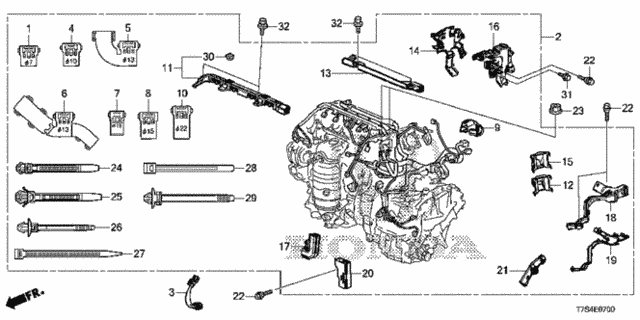 Engine Wire Harness for 2019 Honda HR-V #0