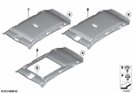 51447323061 - : Molded Roof Lining F Panoramic Roof for BMW Image
