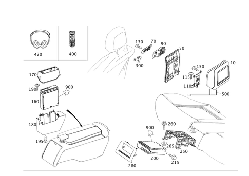 Rear Seat Entertainment System for 2014 Mercedes-Benz E63 AMG #0