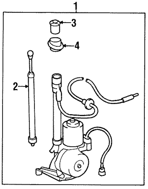 Antenna & Radio for 1997 Toyota Land Cruiser #0