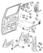 4673358AF - Doors and Related Parts: Anti Rattle Clip for Mopar Image