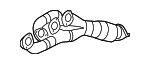 18407966271 - : Catalytic Converter With Integrated Exhaust Manifold for BMW Image