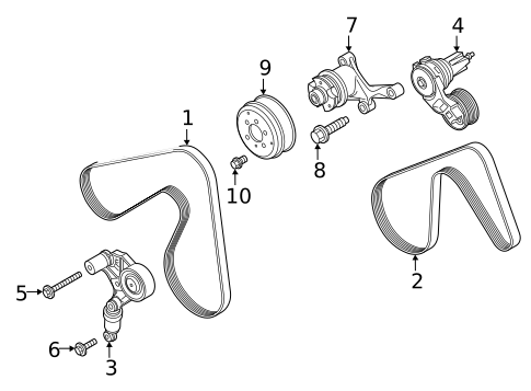 Belts & Pulleys for 2018 Ford F-150 #0