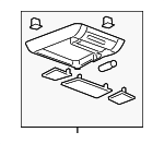 15911920 - Body: Overhead Console for Cadillac: Escalade | Chevrolet: Tahoe | GMC: Yukon Image