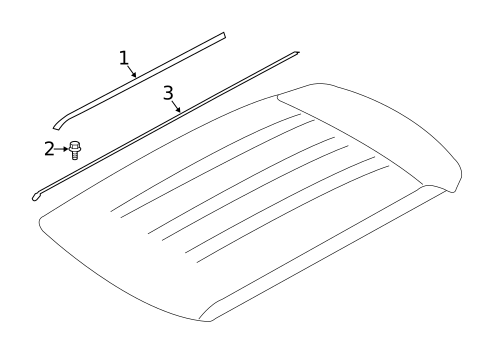 Exterior Trim - Roof for 2022 Land Rover Range Rover Sport #0