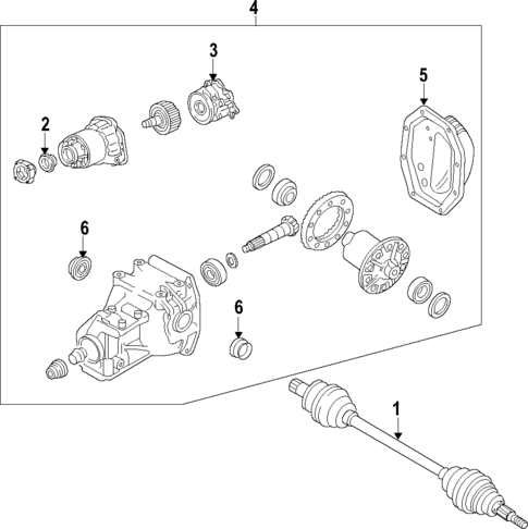 Propeller Shaft for 2009 Mazda Tribute #0