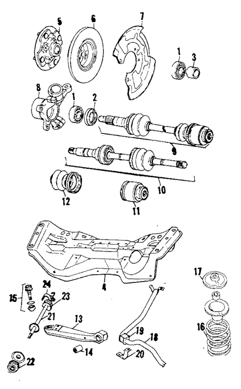 Front Suspension for 1985 Subaru DL #1