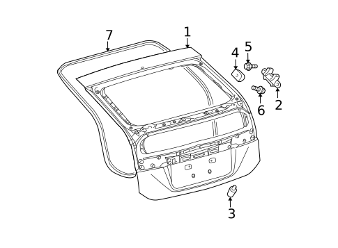 Gate & Hardware for 2012 Toyota Prius Plug-In #0