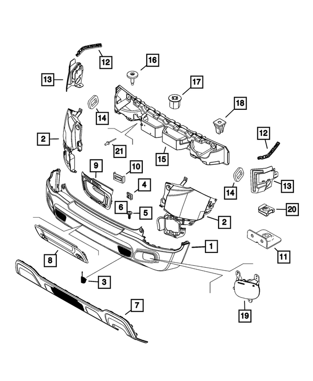 7BE32LXHAA - : Rear Fascia for Mopar Image