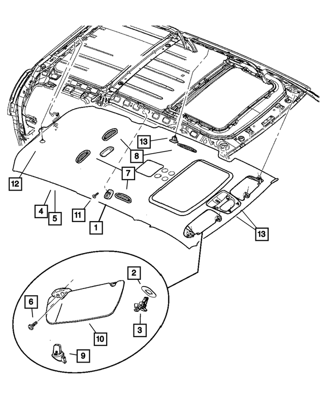 5134564AA - Interior Trim: Z-axis Clip for Mopar Image image