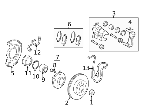 Anti-Lock Brakes for 2012 Toyota Camry #0