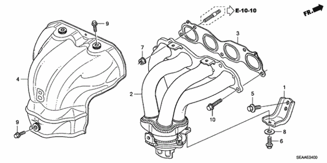 Exhaust Manifold for 2008 Acura TSX #0