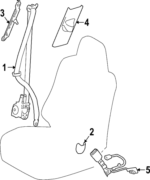 Front Seat Belts for 2025 Lexus NX350h #0