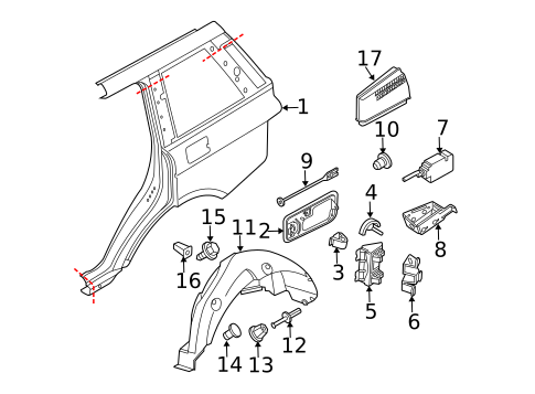 Fuel Door for 2009 Land Rover Range Rover #0