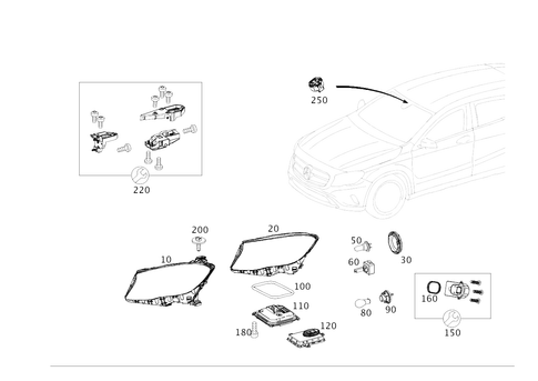 Front Illumination for 2016 Mercedes-Benz GLA 250 #0