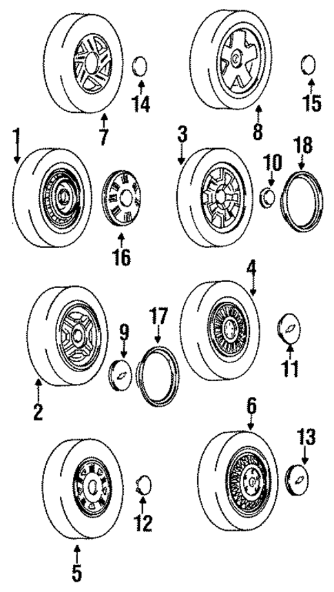 Wheels for 1995 Chevrolet Beretta #0