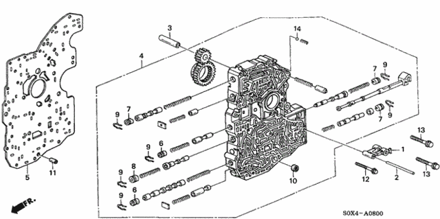 AT Main Valve Body (4AT) for 2000 Honda Odyssey #0
