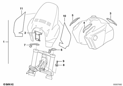 Vehicle Trim for 1986 BMW-Motorrad R 80 G/S #1