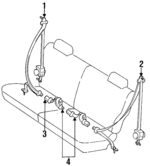 7336060230B0 - Electrical: Belt &amp; Retractor for Lexus Image
