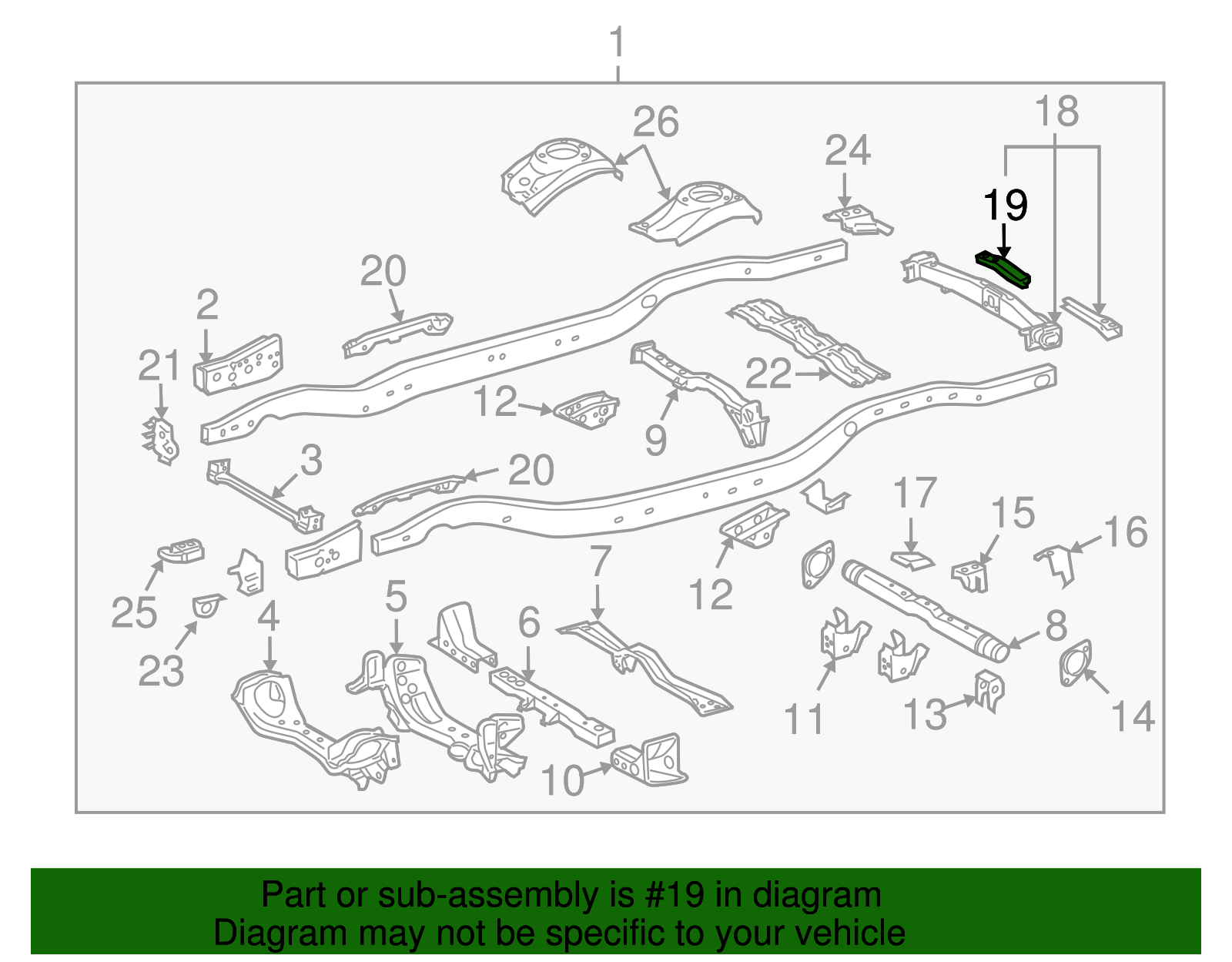 5163A-60010 - High-Quality Chassis Frame Reinforcement for 2008-2011 ...