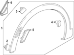 42854701 - : Upper Molding for Buick: Envista Image