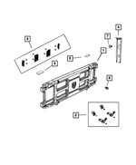 68061347AA - Body Sheet Metal Except Doors: Truck Bed Divider Grip Lock Kit for Dodge: Ram 1500 | Ram: 1500, 1500 Classic, 2500, 3500 Image