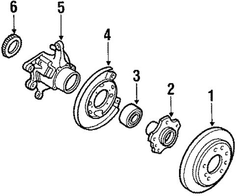 Rear Brakes for 1988 Mazda 929 #0