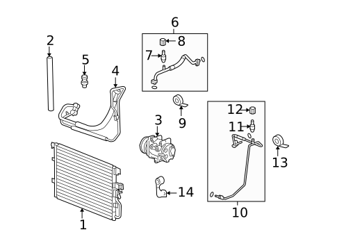A/C Clutch & Compressor for 2008 Pontiac Torrent #0