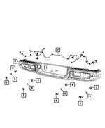 68397801AC - Electrical: Rear Bumper Wiring for Mopar Image