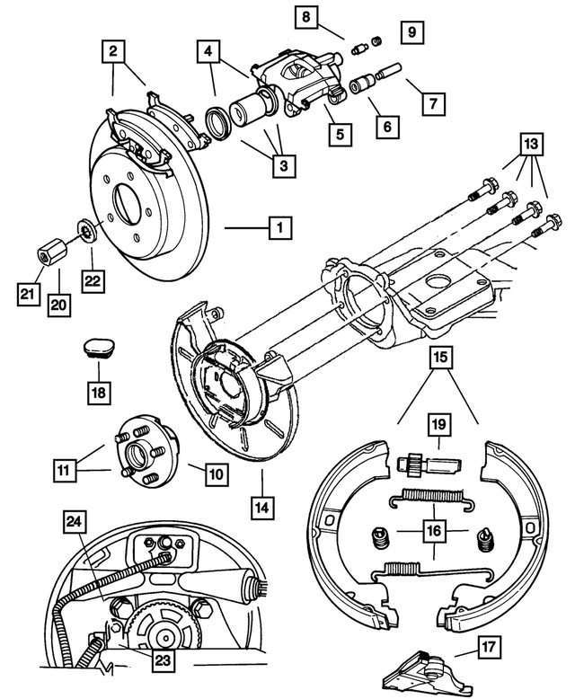 R5019808AB - Service Brakes: Disc Brake Caliper for Mopar Image