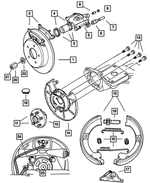 4721220AA - Service Brakes: Brake Rotor for Chrysler: Town &amp; Country, Voyager | Dodge: Caravan, Grand Caravan Image